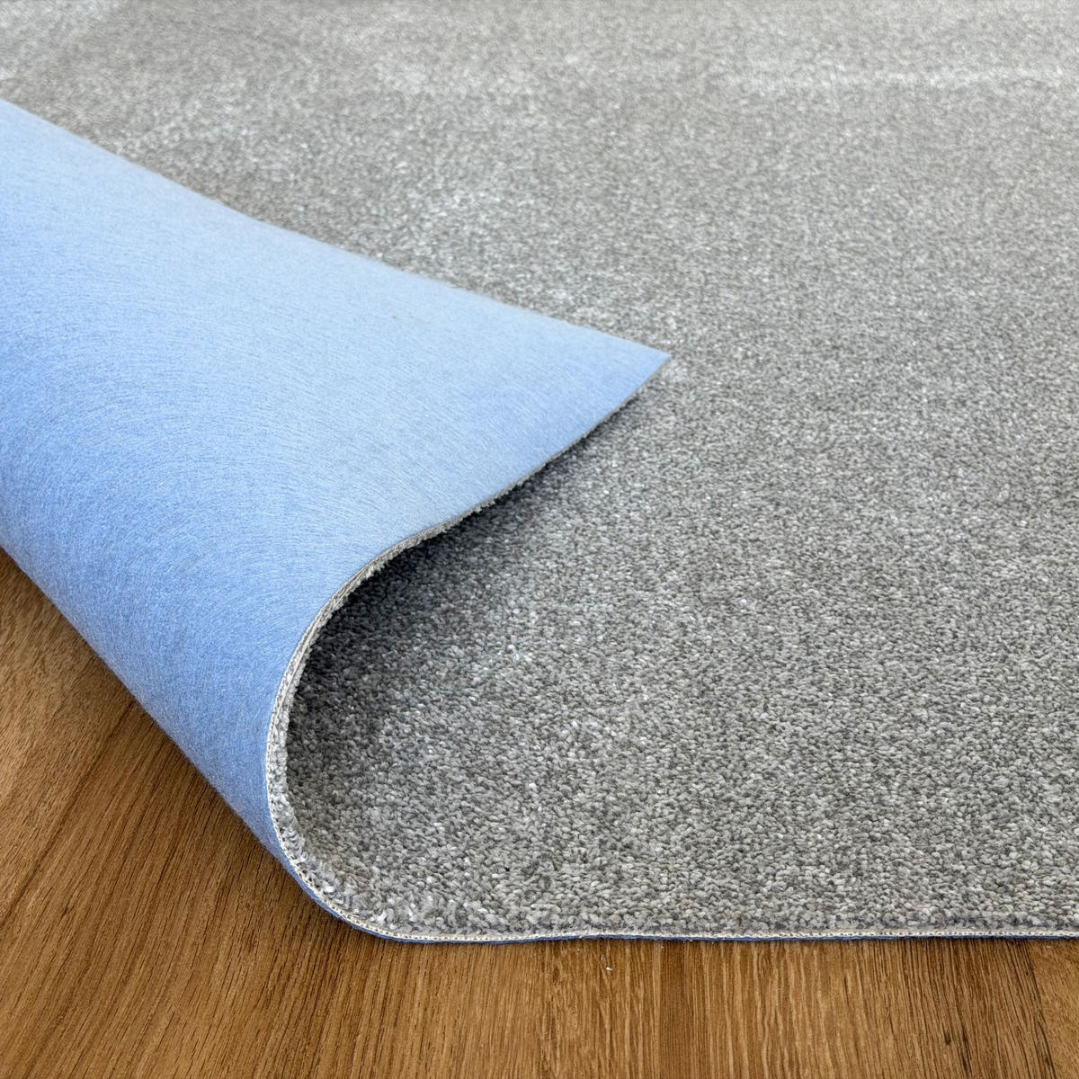 TEPPICHBODEN Levanto 100/100 cm - Hellgrau, Kunststoff (100/100/1cm) - Steffensmeier