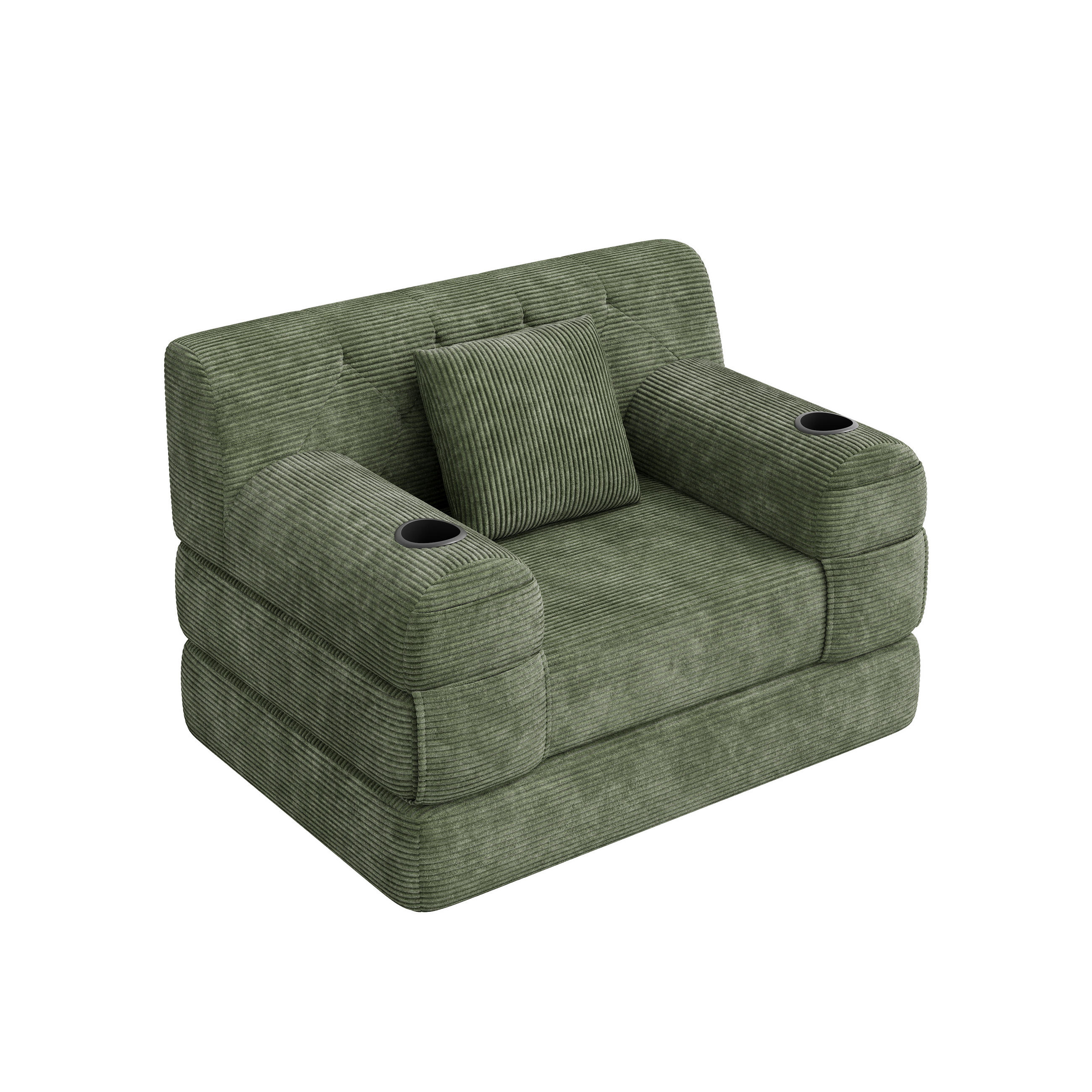 ComfortXL Schlafsessel Grün 107x81x80 cm
