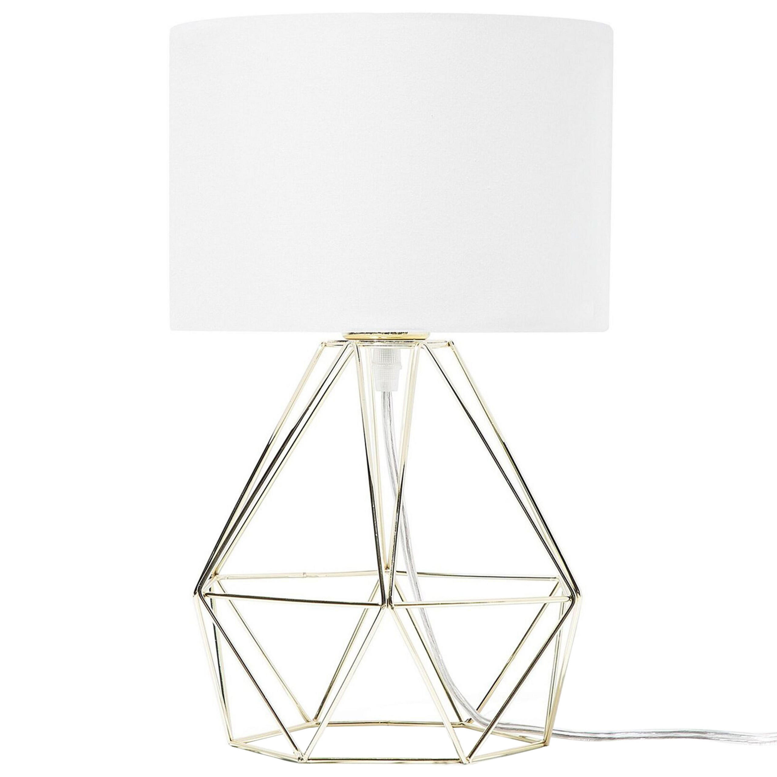 TISCHLAMPE Maroni 22/22/35 cm - Weiß, Metall (22/22/35cm) - Beliani