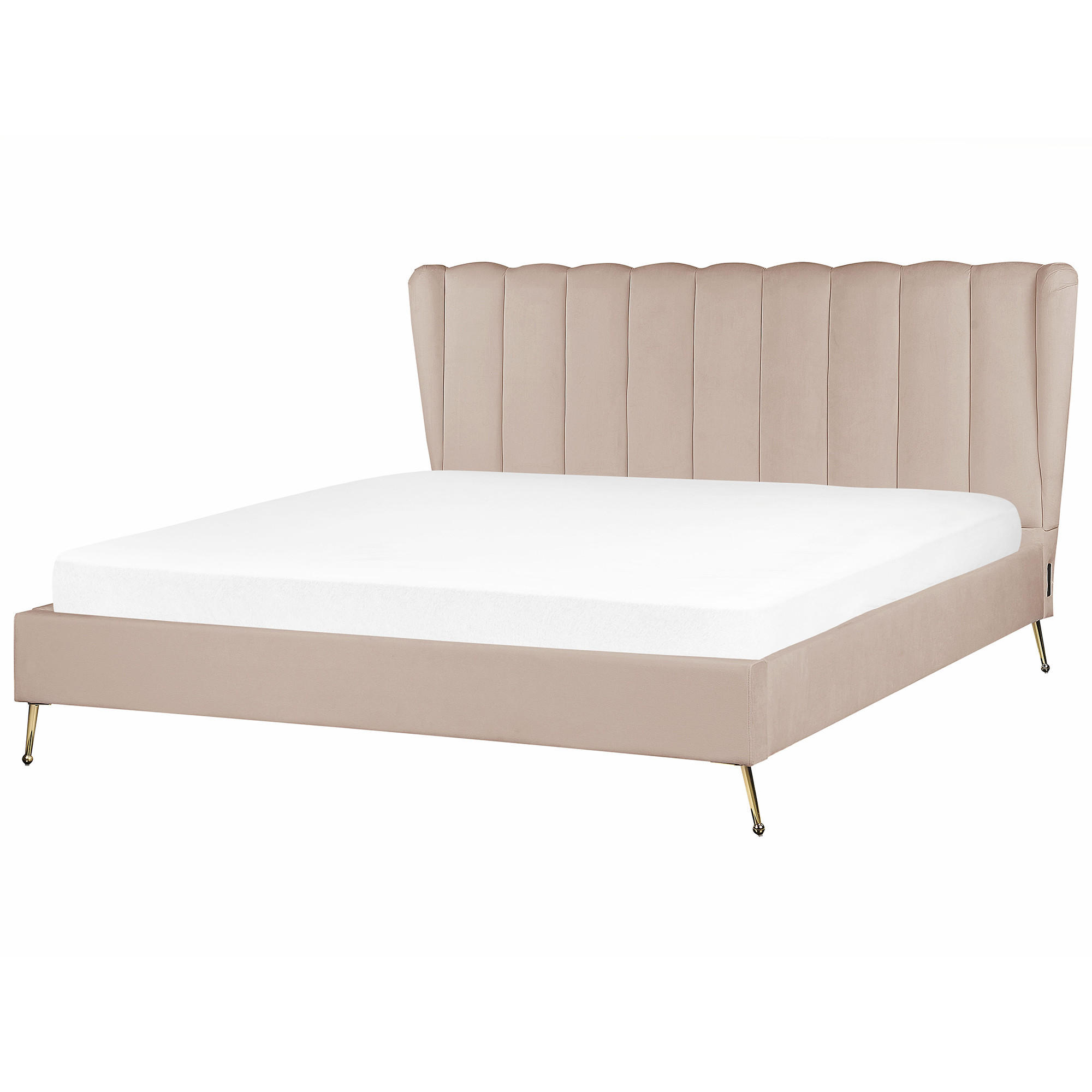 POLSTERBETT 180/200cm Taupe Miribel - Taupe, Textil (180/200cm) - Beliani