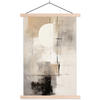 POSTER Abstrakt - Kunst - Grau 40x60 cm - Hellgrau, Textil (40/60/0.15cm) - MuchoWow