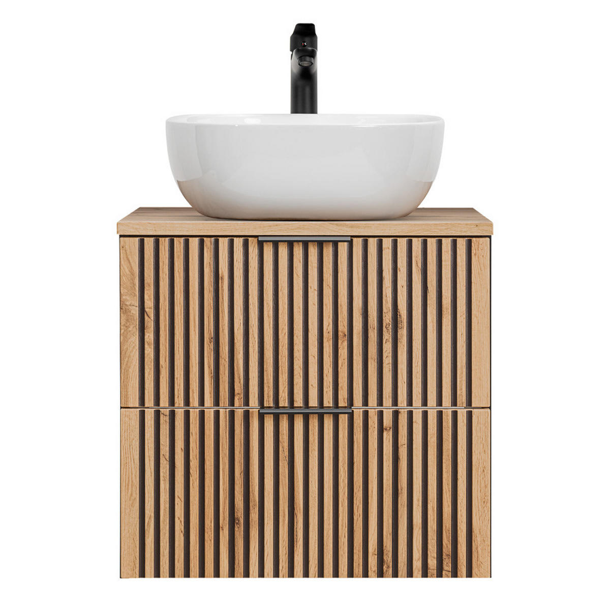 WASCHTISCH Xanten-56 - Braun, Holzwerkstoff (61/74/47cm) - Lomado