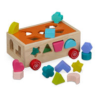 HOLZSTECKWÜRFEL - Multicolor, Holz/Holzwerkstoff (16.5/8.5/21.5cm) - Relaxdays