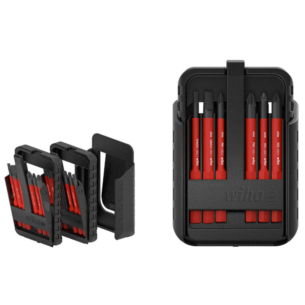 BIT Set slimBIT electric, in slimBit-Box, 15-teilig - Multicolor, Kunststoff (185/111/35cm) - Wiha