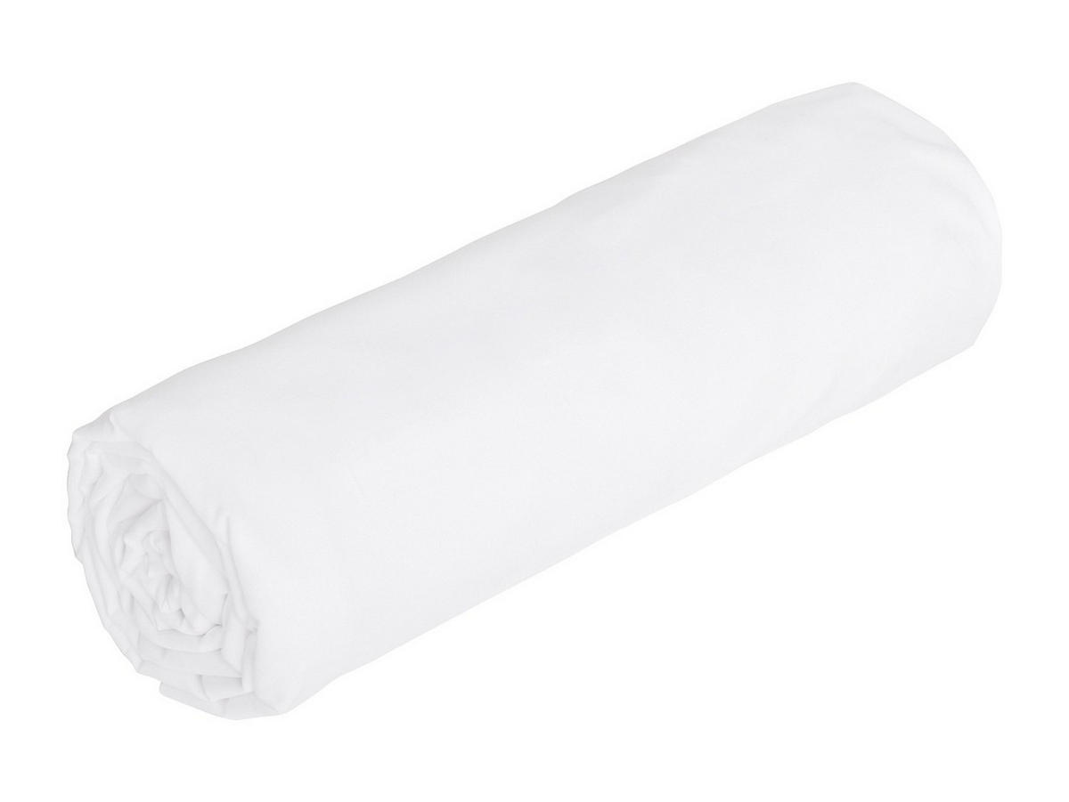 SPANNBETTLAKEN - 140 x 190 cm - Satin 108 Fäden/cm² - Höhe 30 cm - Weiß - TALORA von PALACIO - Weiß, Textil (190/140cm) - Vente-Unique