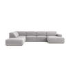 ECKSOFA Cursal V, Stoff Salvador, Grau, Links - Grau, Holz (364/262cm) - Kaiser Möbel