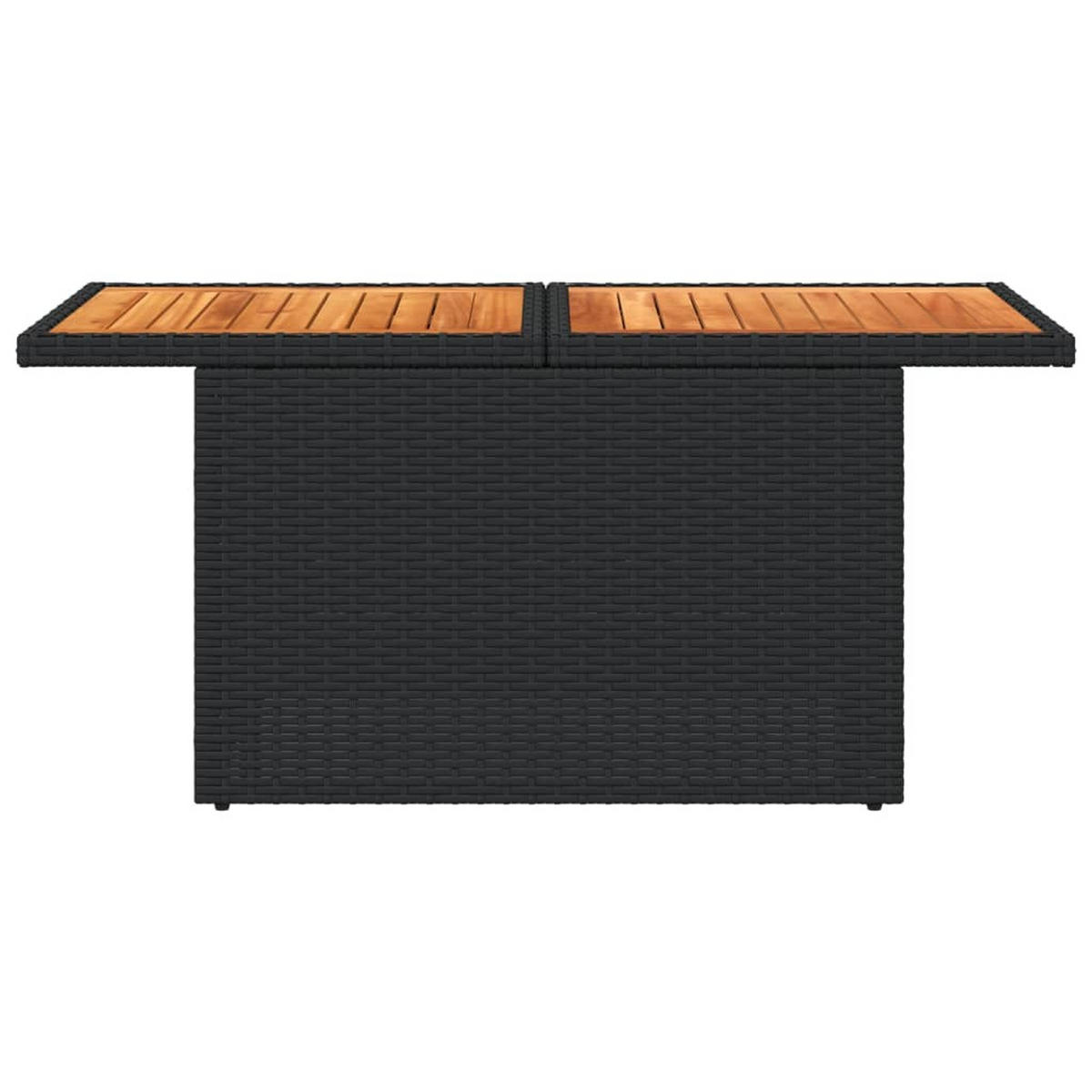 GARTENTISCH Tischralf 55/73/100 cm - Schwarz, Naturmaterialien (100/55/73cm) - ZMH