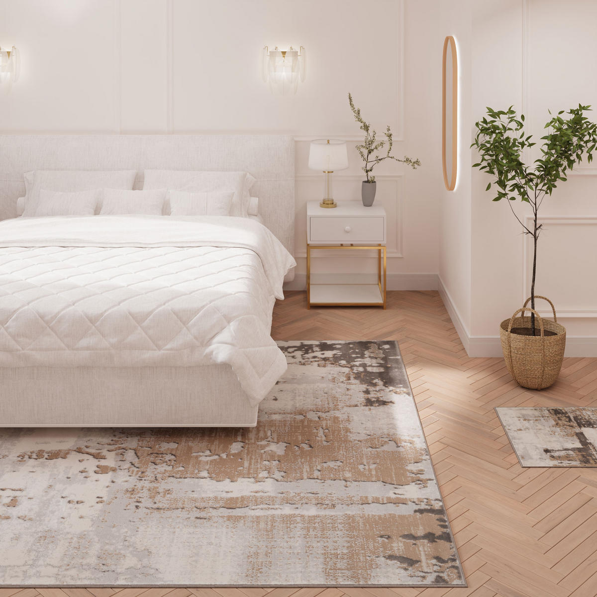WEBTEPPICH Grace Beige - Beige, Textil (240/330cm) - Kukoon Rugs