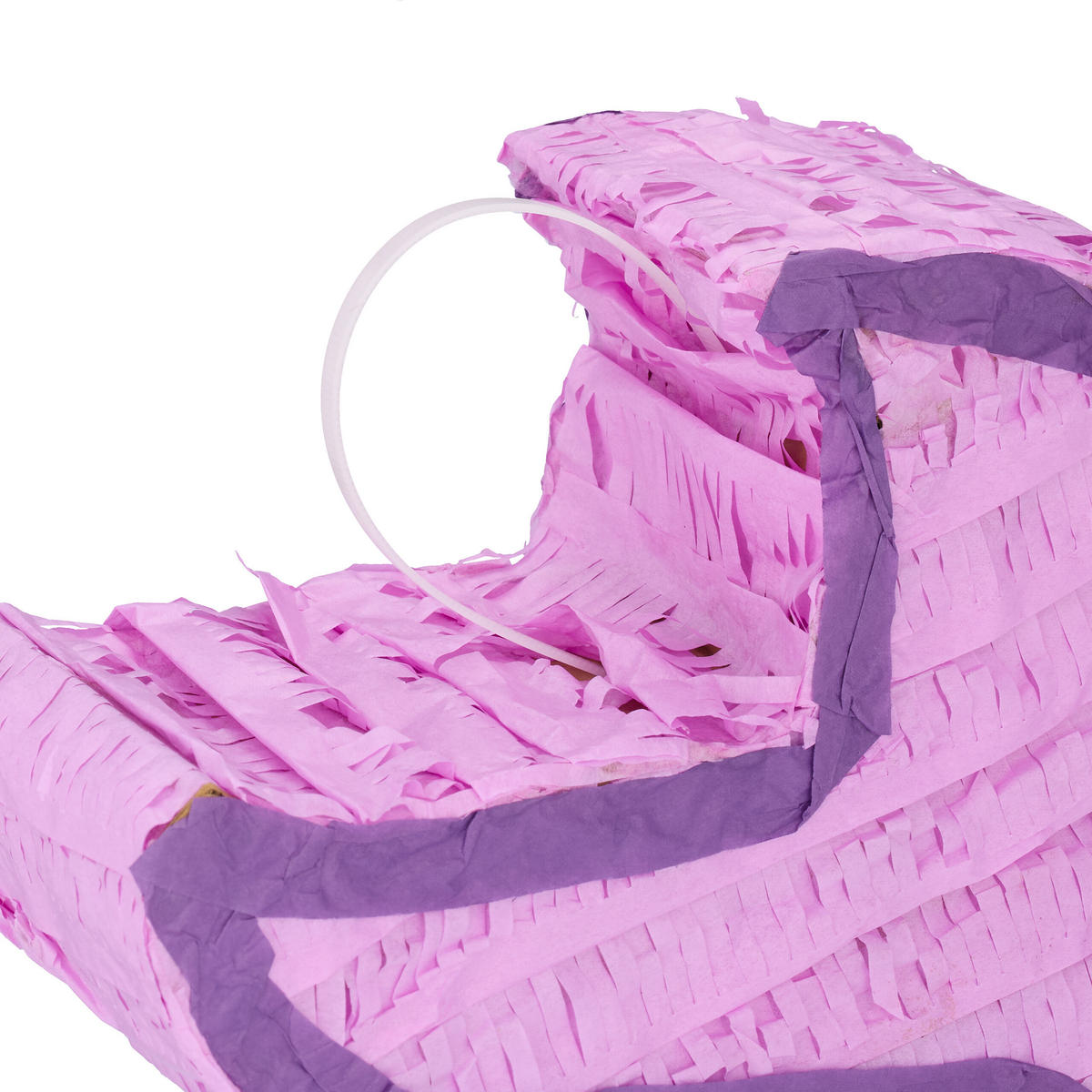 PINATA - Lila, Papier/Wellpappe (20/37.5/8cm) - Relaxdays