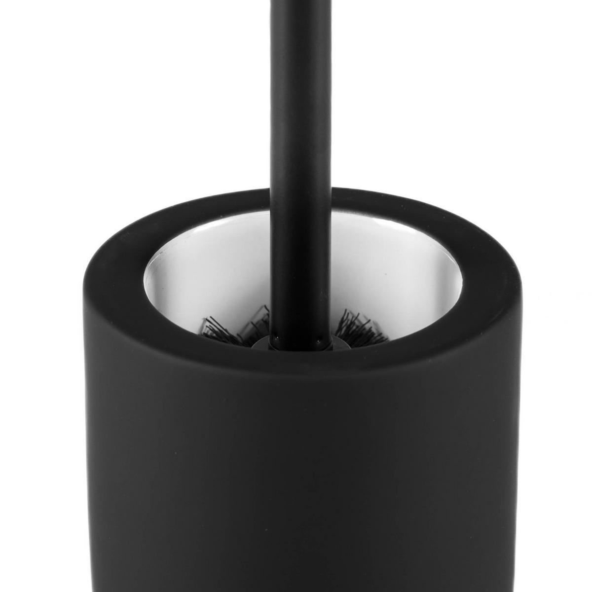 TOILETTENBÜRSTE Mambo 11,5/11,5/41 cm - Schwarz, Stein (11.5/41/11.5cm) - Douceur d´intérieur
