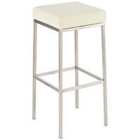BARHOCKER Montreal 37x37x85 cm creme - Creme, Leder (37/85/37cm) - furnicato