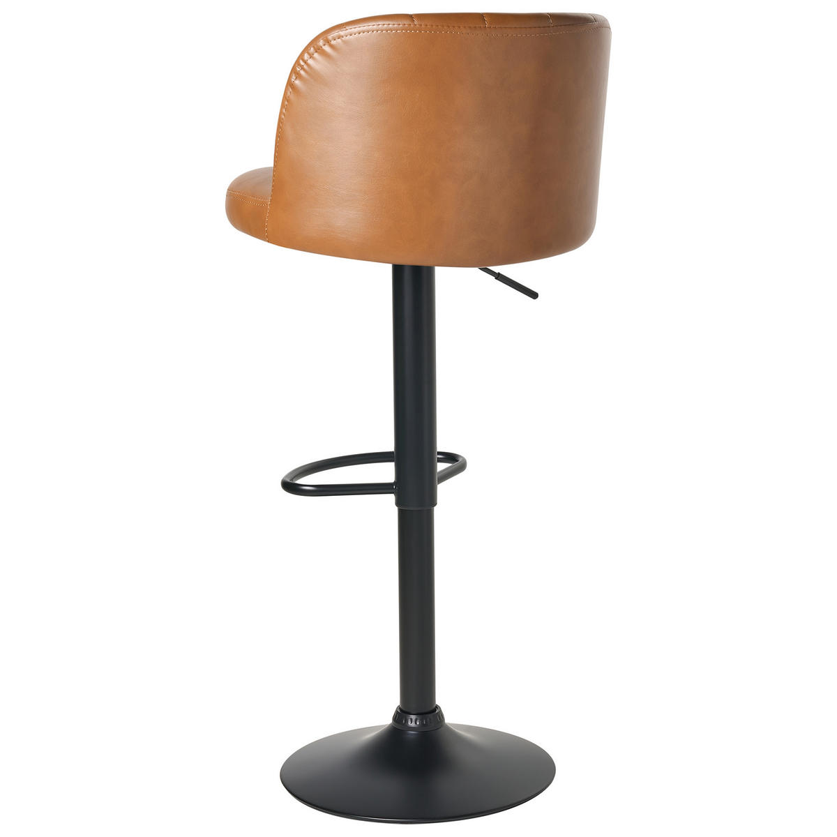 BARHOCKERN 2er-Set Goldbraun Vlore - Schwarz/Braun, Kunststoff (45/82/46cm) - Beliani