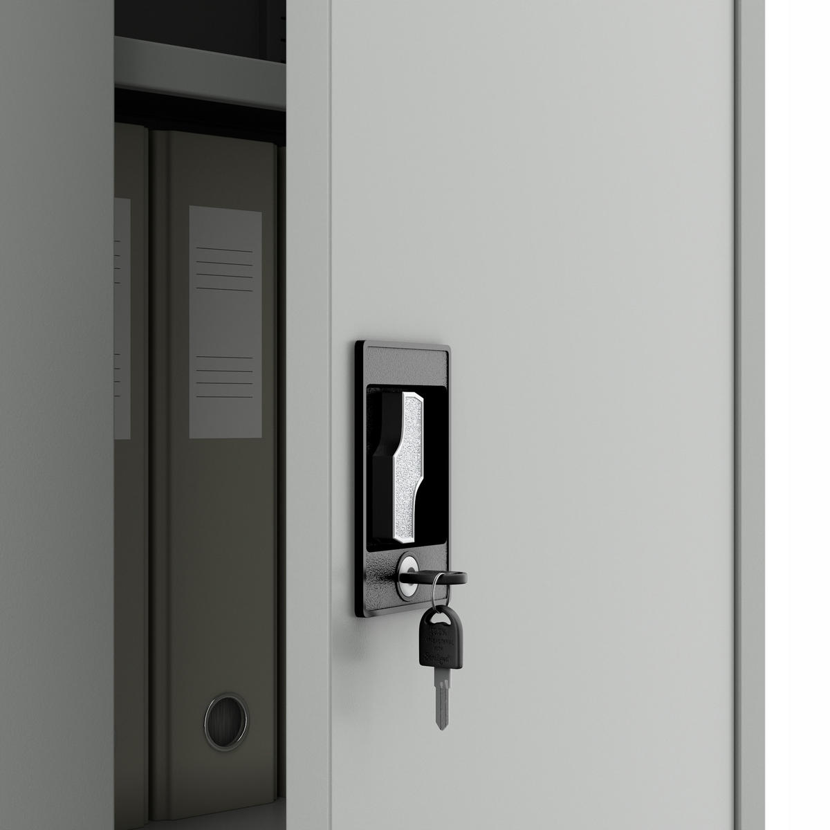 AKTENSCHRANK ALEX - Grau, Metall (45/185/40cm) - Jan Nowak