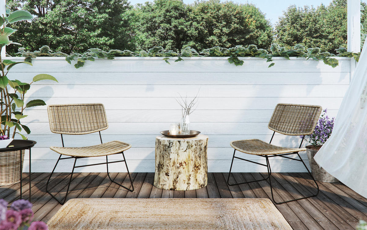 GARTENSESSEL Sprinkle aus Kunstrattan - Hellbraun, Kunststoff/Metall (62.5/68/67cm) - Selsey
