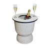 BEISTELLTISCH MIT ACRYL-KÜHLER Paris Champagner 43 cm - Champagner, Kunststoff (41/41/43cm) - COOTAB Cooler Table