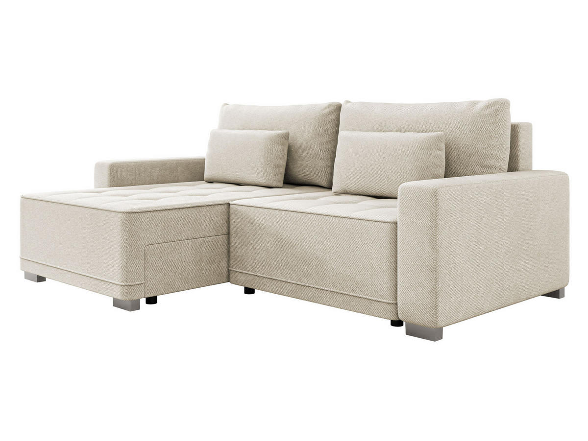 ECKSOFA Zeus - Beige, Holz/Kunststoff (238/160cm) - MIRJAN24