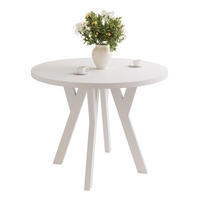 ESSTISCH YARA 100/76,5 cm Weiß - Weiß, Holzwerkstoff (100/100/76.5cm) - Idohome