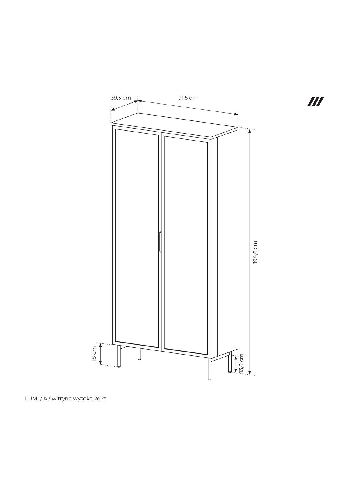 VITRINE, Kaschmir, 91,5 x 194,6 x 39,3 cm - Beige, Holzwerkstoff/Metall (91.5/194.6/39.3cm) - 3XE LIVING