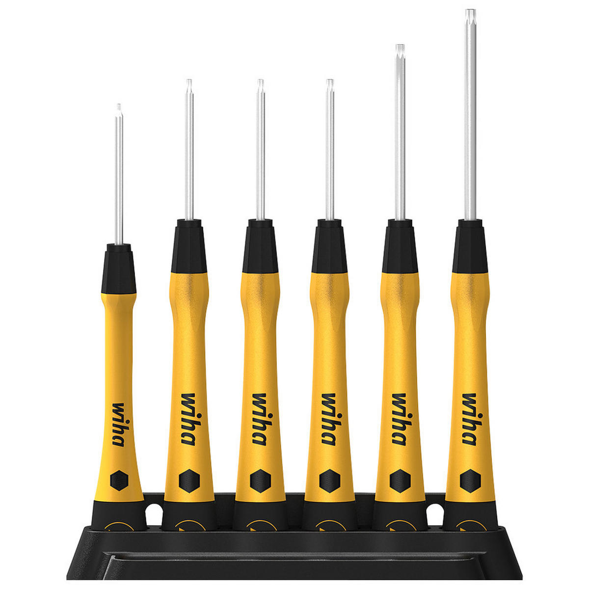 TORX-FEINSCHRAUBENDREHER-SATZ, 6-teilig, ESD - Multicolor, Kunststoff (290/155/35cm) - Wiha