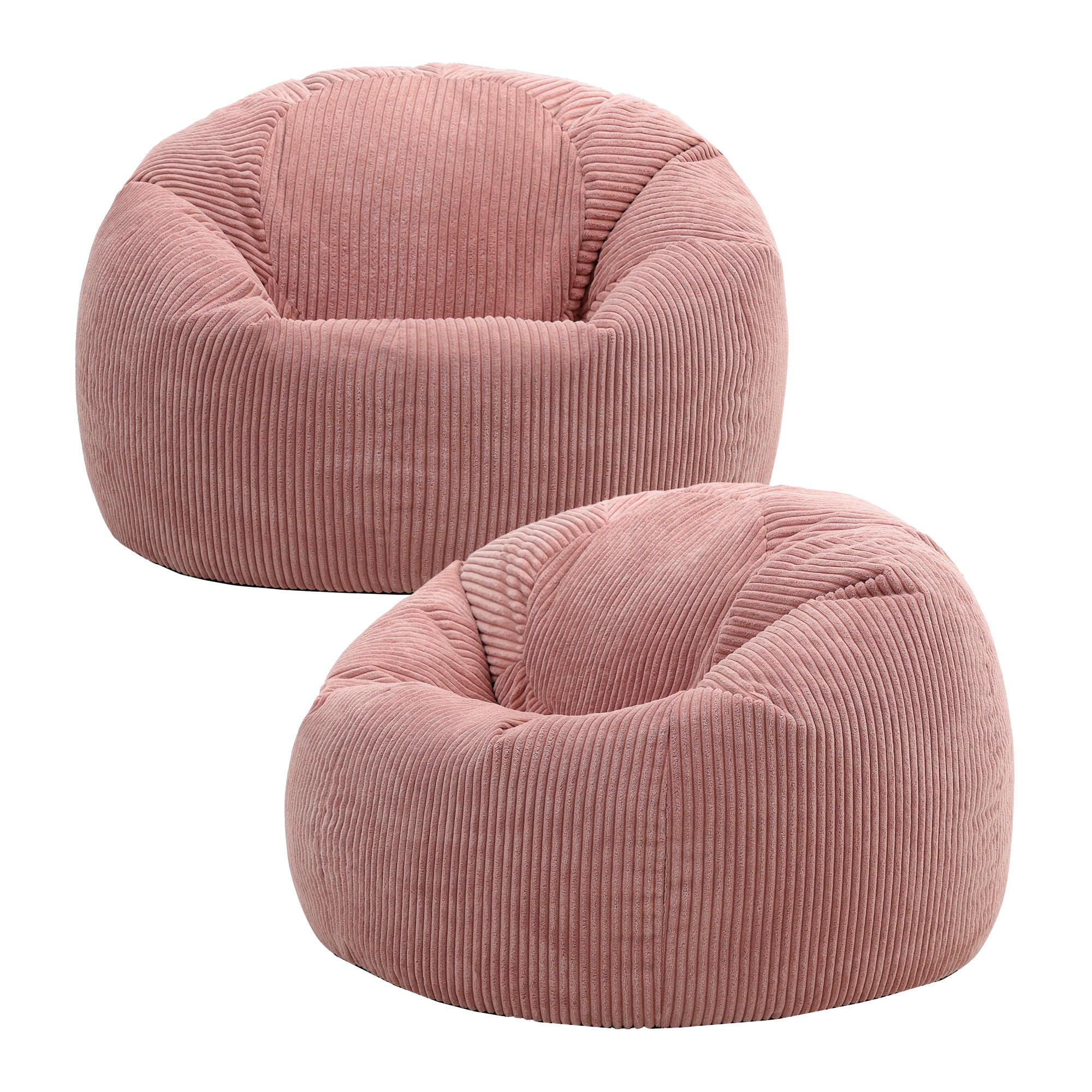 SITZSACK Klassisch Sessel aus Cord 2-tlg. - Pink, Textil (85/50/85cm) - icon