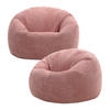 SITZSACK Klassisch Sessel aus Cord 2-tlg. - Pink, Textil (85/50/85cm) - icon