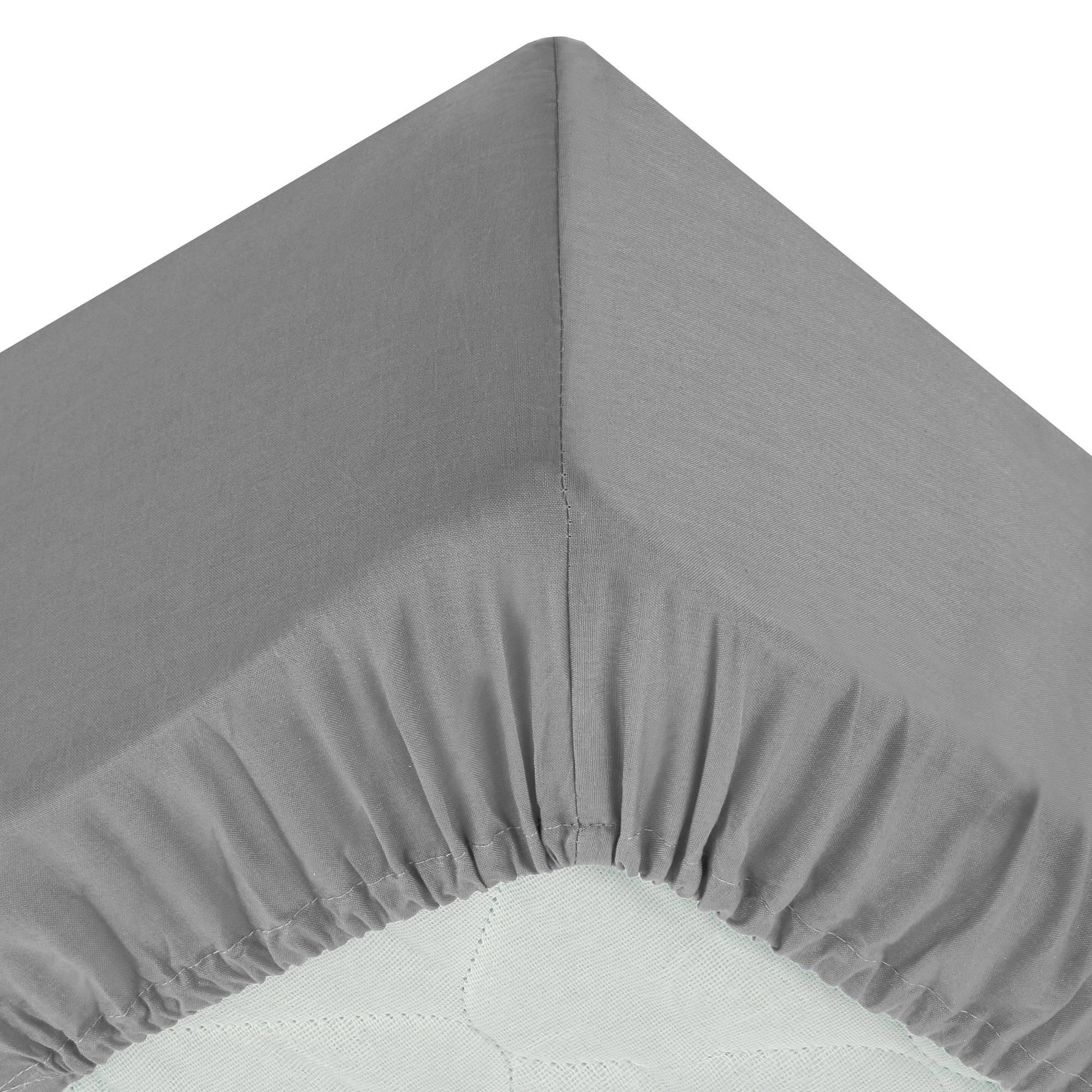 BETTLAKEN mit Gummizug 160/200 cm - Grau, Naturmaterialen (200/160cm) - Atmosphera Createur d´interieur