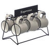 ESPRESSOTASSEN Set 6 Stück 100 ml - Grau, Keramik (100L) - Vessia
