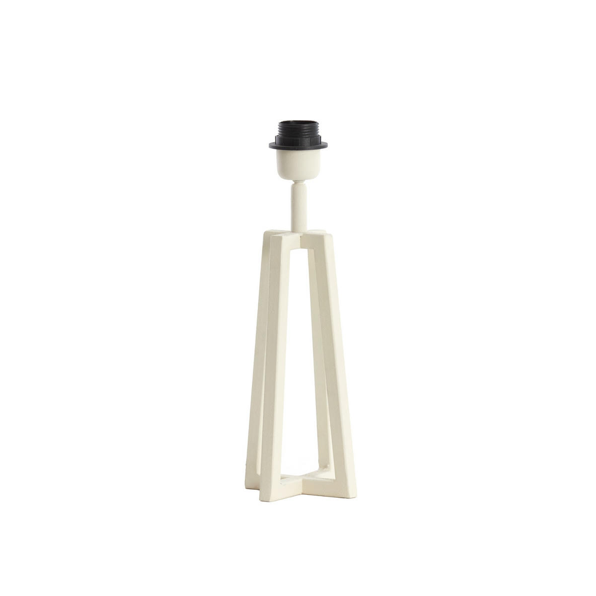 LAMPENFUSS Miley Weiß 11.5/11.5/31 cm - Weiß, Metall (11.5/11.5/31cm) - Light & Living