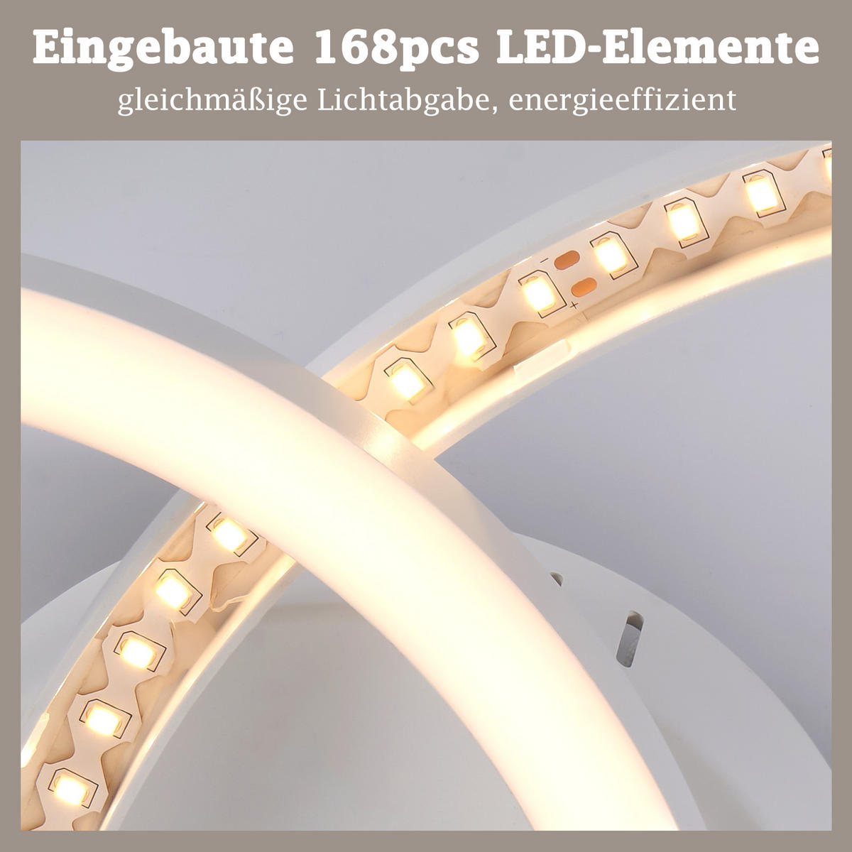 LED DECKENLEUCHTE Lioren 40.5/30/6.7 cm - Weiß, Kunststoff (40.5/30/6.7cm) - ZMH