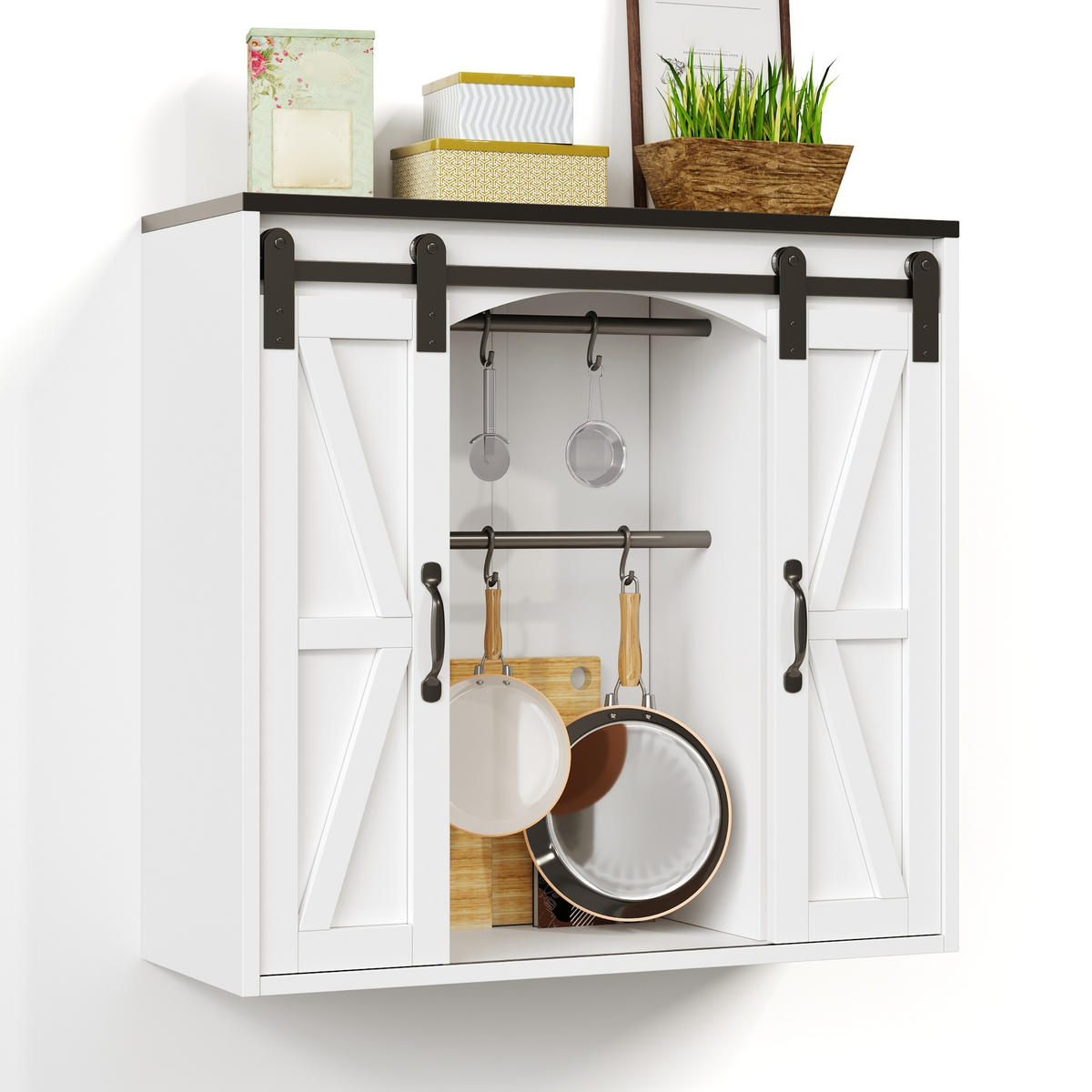 GESCHIRRSCHRANK Weiß 80/31/76 - Weiß, Holz (80/76/31cm)