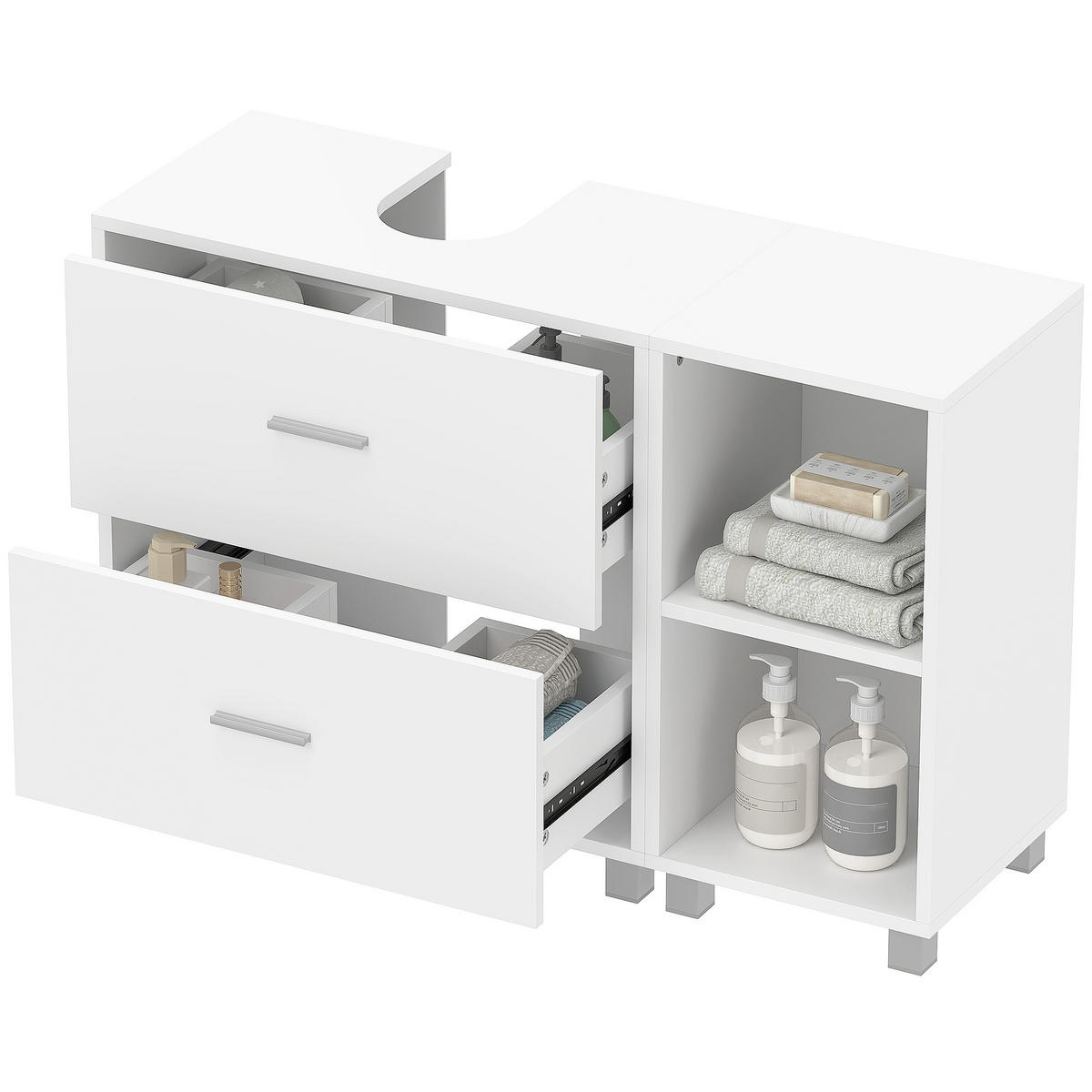 HÄNGESCHRANK Weiß 1 Stück - Weiß, Kunststoff (90/60/30cm) - GiPP