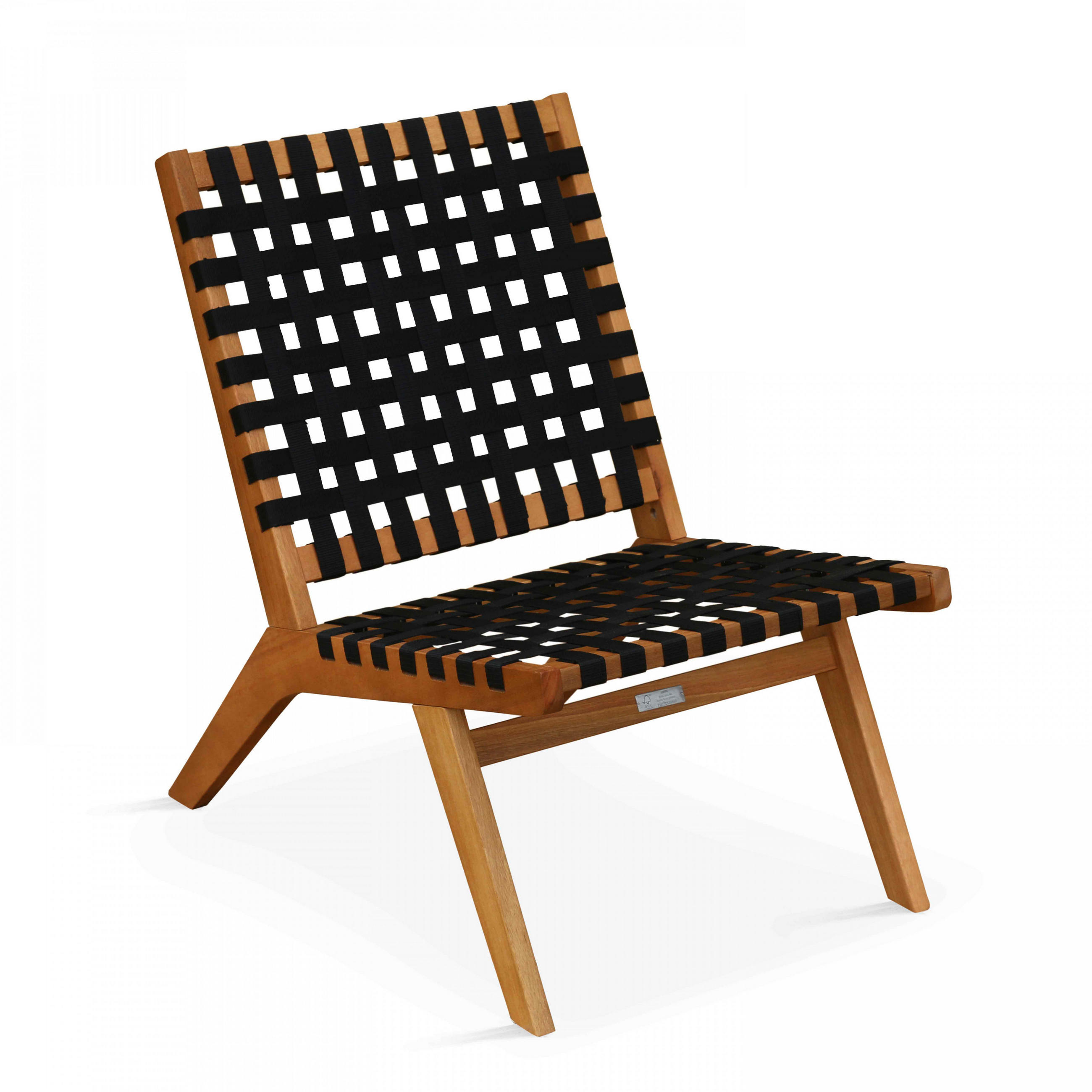 Oviala Relaxsessel, Schwarz 80x78x52 cm