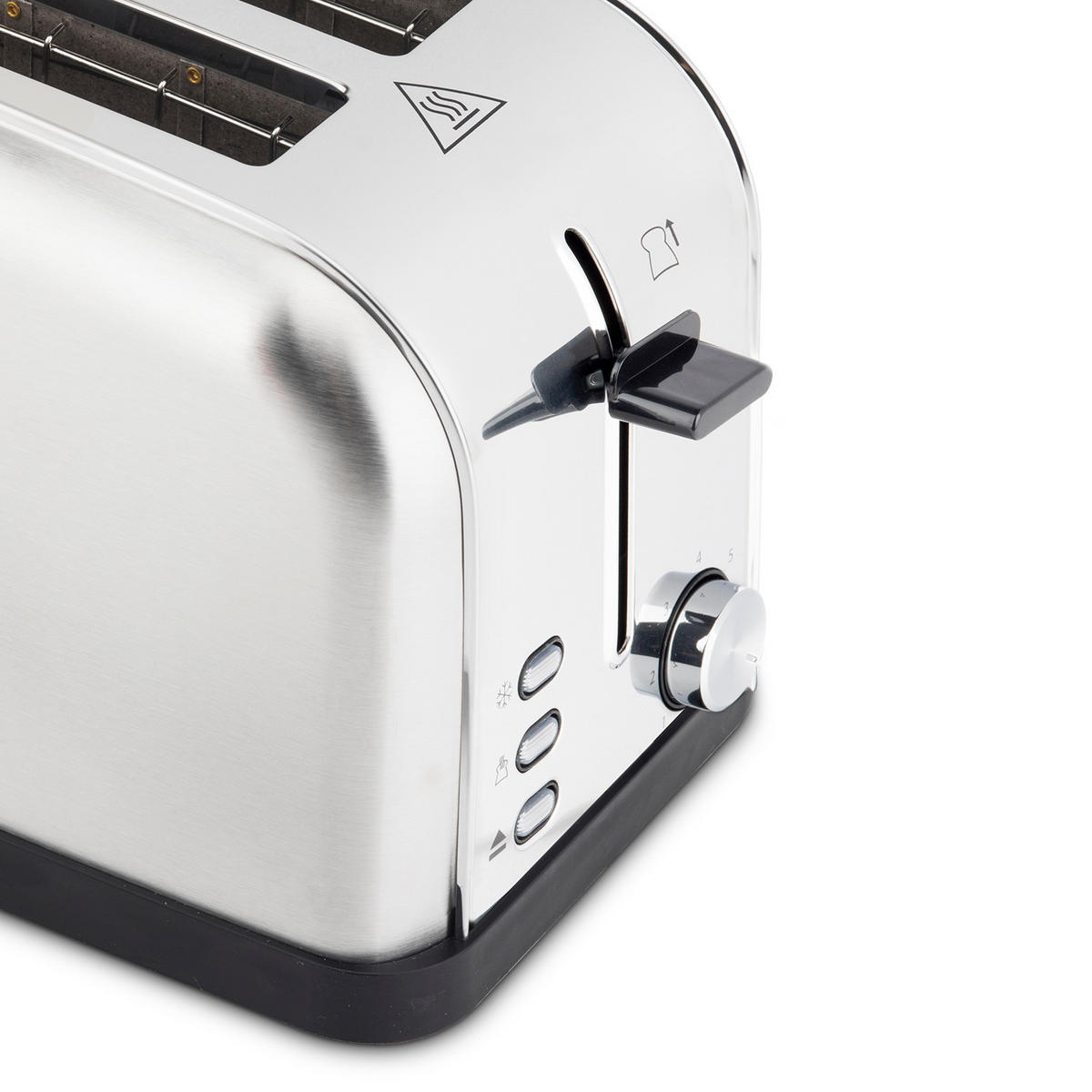 TOASTER TOAS28 Silber, Grill-Toaster, Spezial Baguettes - Grau, Metall (41.6/18.5/17.4cm) - HKoenig