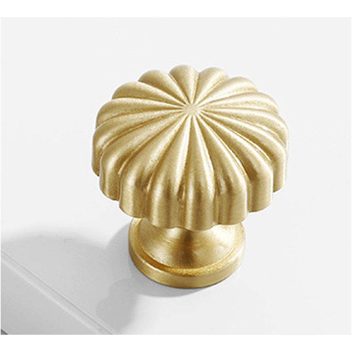 SCHRANKKNOPF Messing 10er-Set - Goldfarben, Metall (1.8/2.6/3cm)