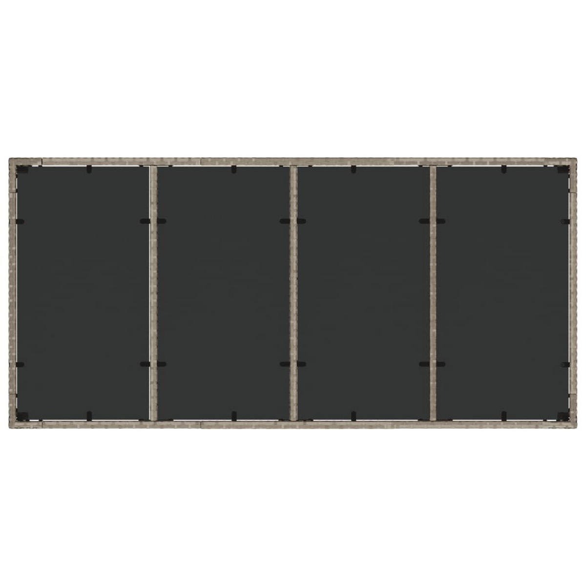 GARTENTISCH Tischund 90/75/190 cm - Grau, Naturmaterialien (190/90/75cm) - ZMH