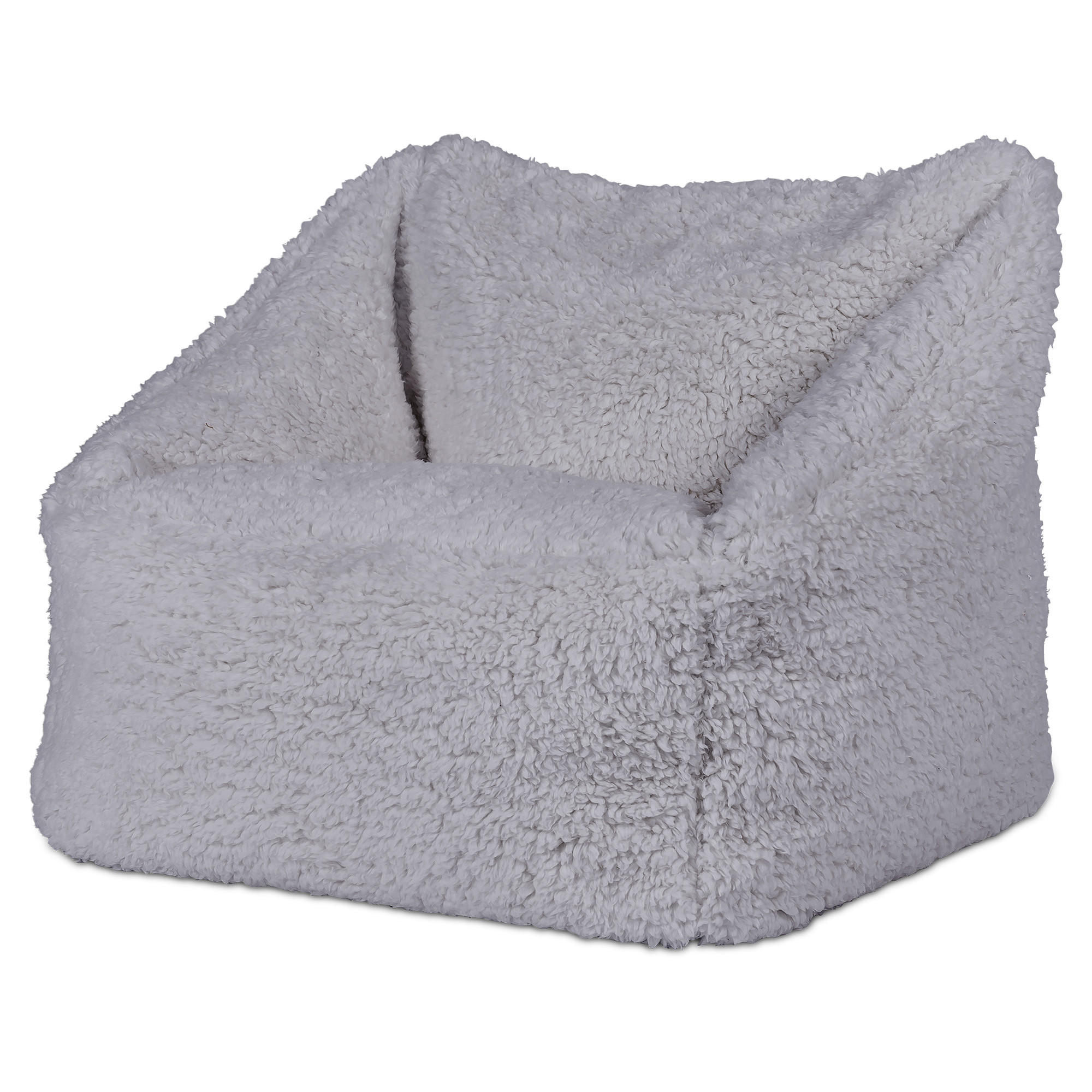 SITZSACK Flauschig für Kinder - Grau, Kunststoff (55/44/55cm) - icon
