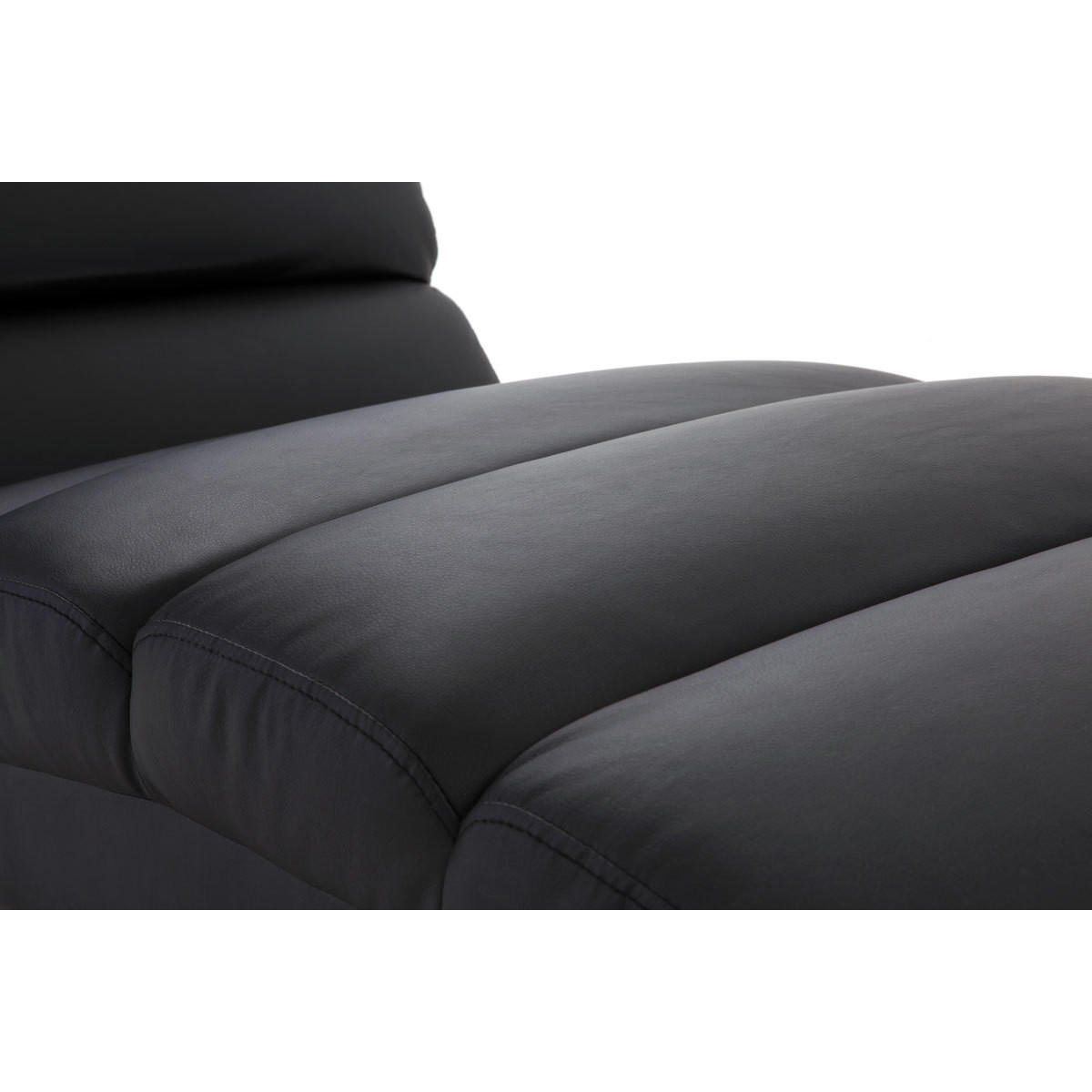 RELAXSESSEL schwarz Design TAYLOR - Schwarz, Textil (169/85/63cm) - Miliboo