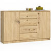 KOMMODE Eiche Artisan 160x40x99 cm - Eiche Artisan, Holzwerkstoff (160/99/40cm) - Akord