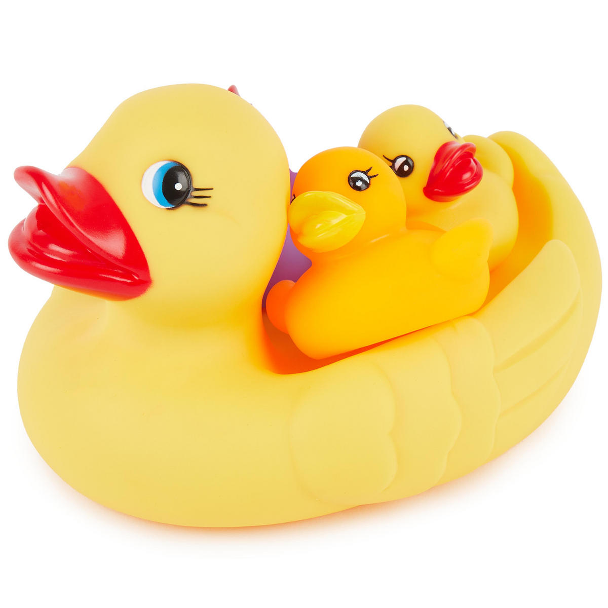 SCHWIMMENTEN-FAMILIE - ab 12 Monate - Gelb, Kunststoff (13/18cm) - Bieco Spielwaren