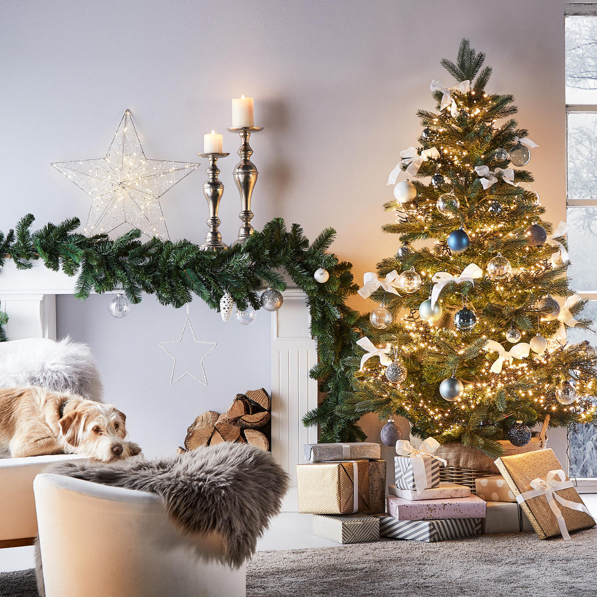 TANNENGIRLANDE Florista - Grün, Kunststoff (30/30/270cm) - Butlers