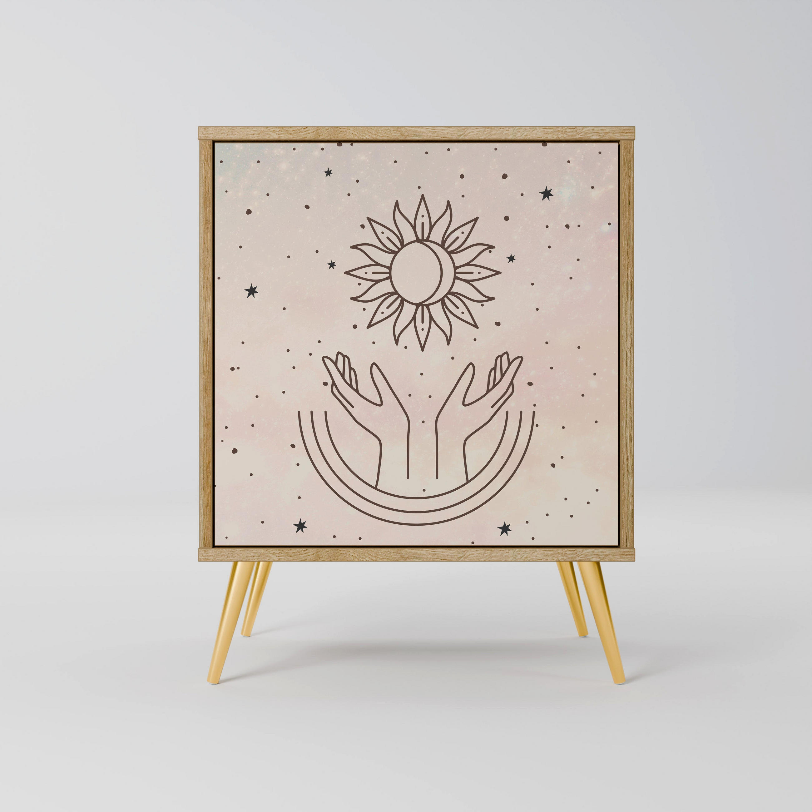 SpaceRebels Sideboard Eiche 57.5x75.5x42 cm