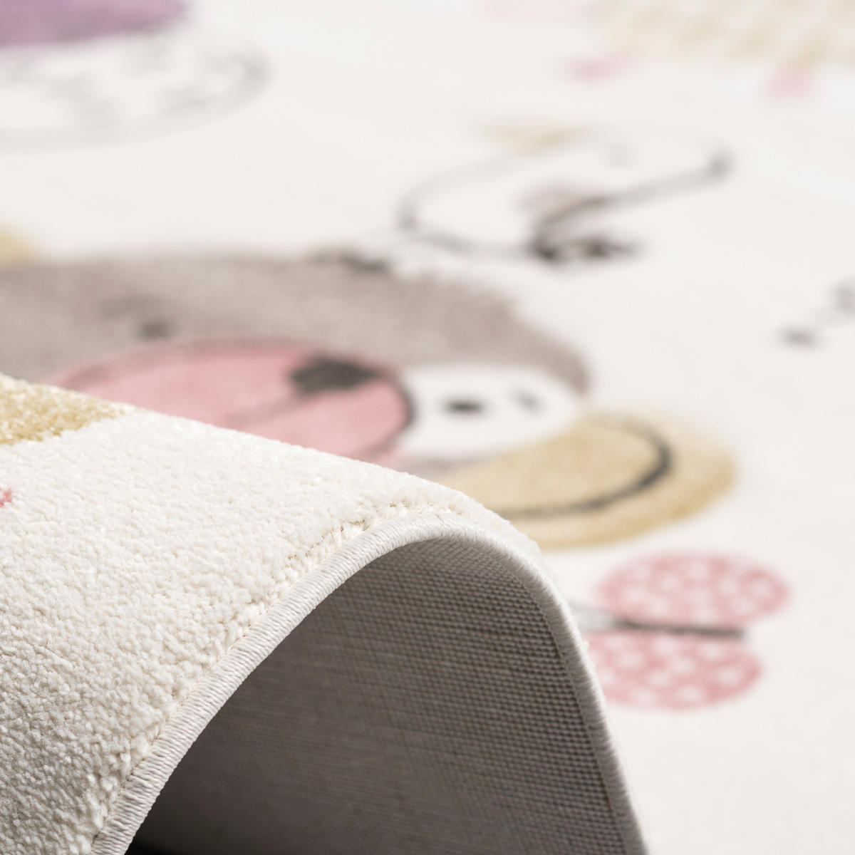 KINDER TEPPICH MAUI KIDS LUSTIGE TIERE BUNT - Creme, Textil (120/170cm) - Pergamon