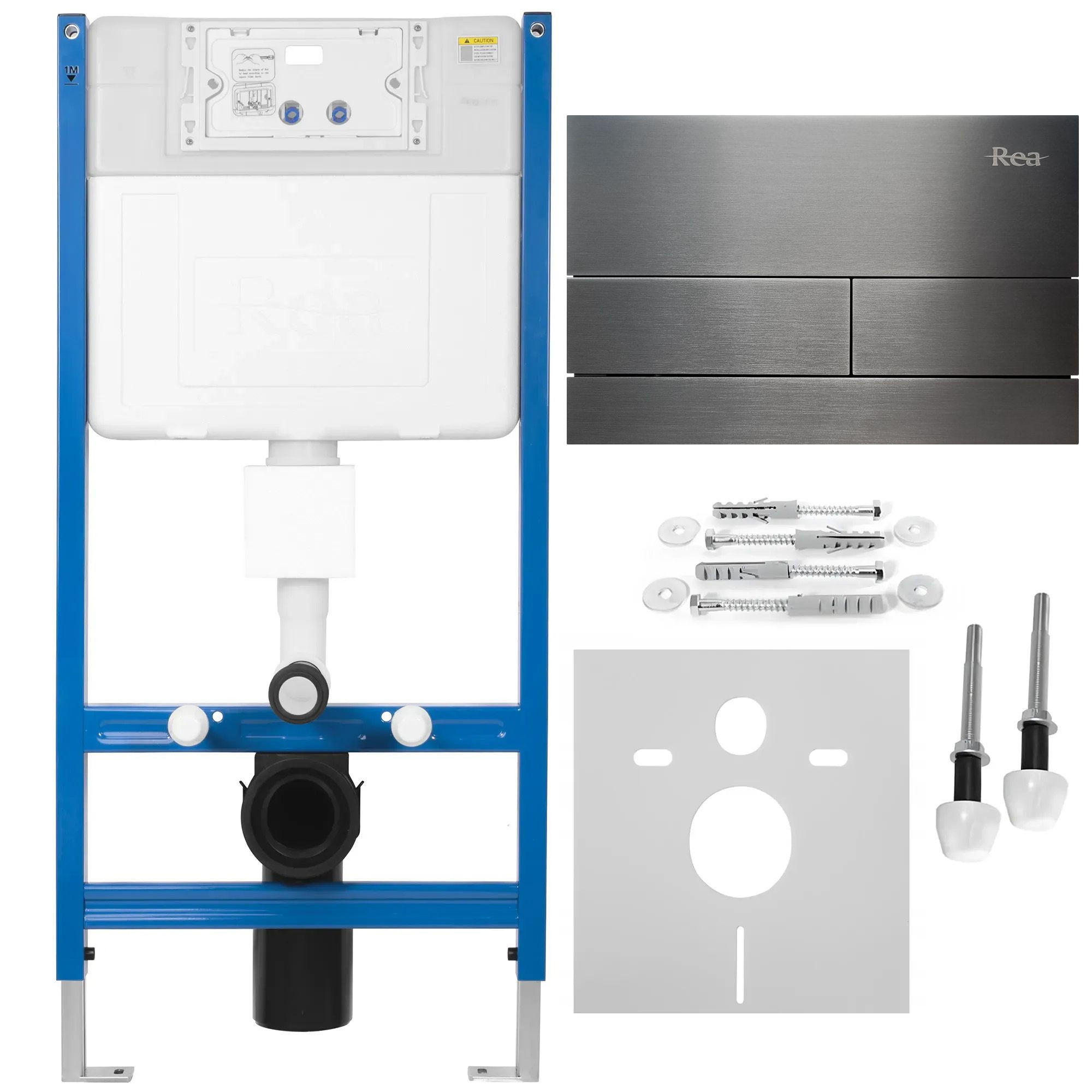 VORWANDELEMENT Für Wc K011a-q Rea T Titan - Titanfarben, Metall (52.5/103.5/16cm) - REA