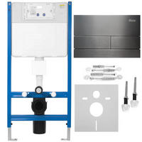 VORWANDELEMENT Für Wc K011a-q Rea T Titan - Titanfarben, Metall (52.5/103.5/16cm) - REA