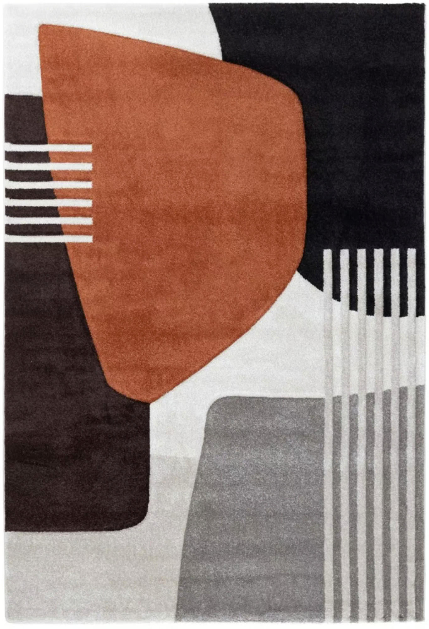 TEPPICH modern Flachgewebe IOWA Orange 120 x 170 cm - Orange, Textil (120/170cm) - Novatrend