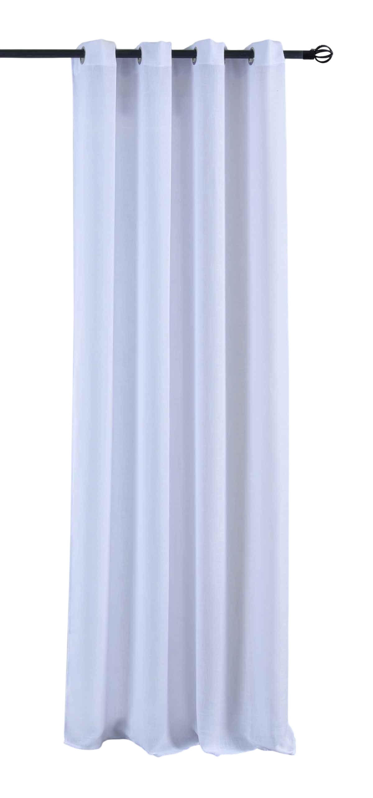 VORHANG »Essen« HxB 245x145 cm Weiß - Weiß, Textil (145/245cm) - Gardinenbox