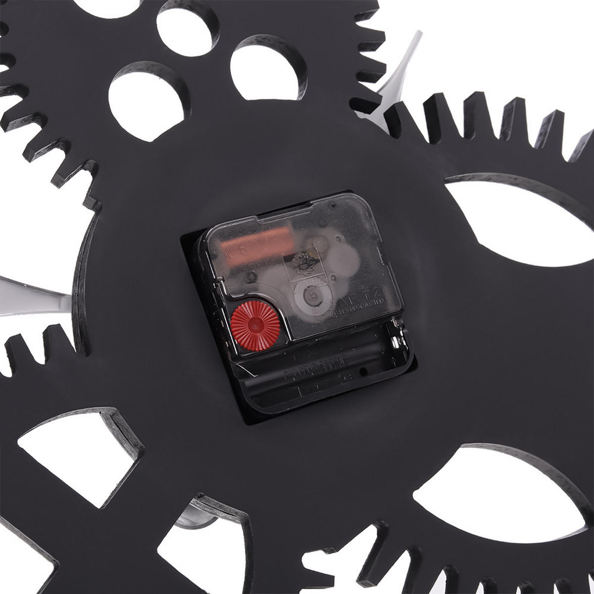 WANDUHR 58 cm Durchmesser Industrie-Stil MDF Silber - Silberfarben, Holzwerkstoff (58/4.5/58cm) - Livingandhome