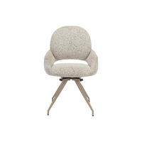 STUHL - 57 cm x 59.5 cm - Stoff - Cremefarben - VALIANA - Creme, Textil (57/92/59.5cm) - Vente-Unique