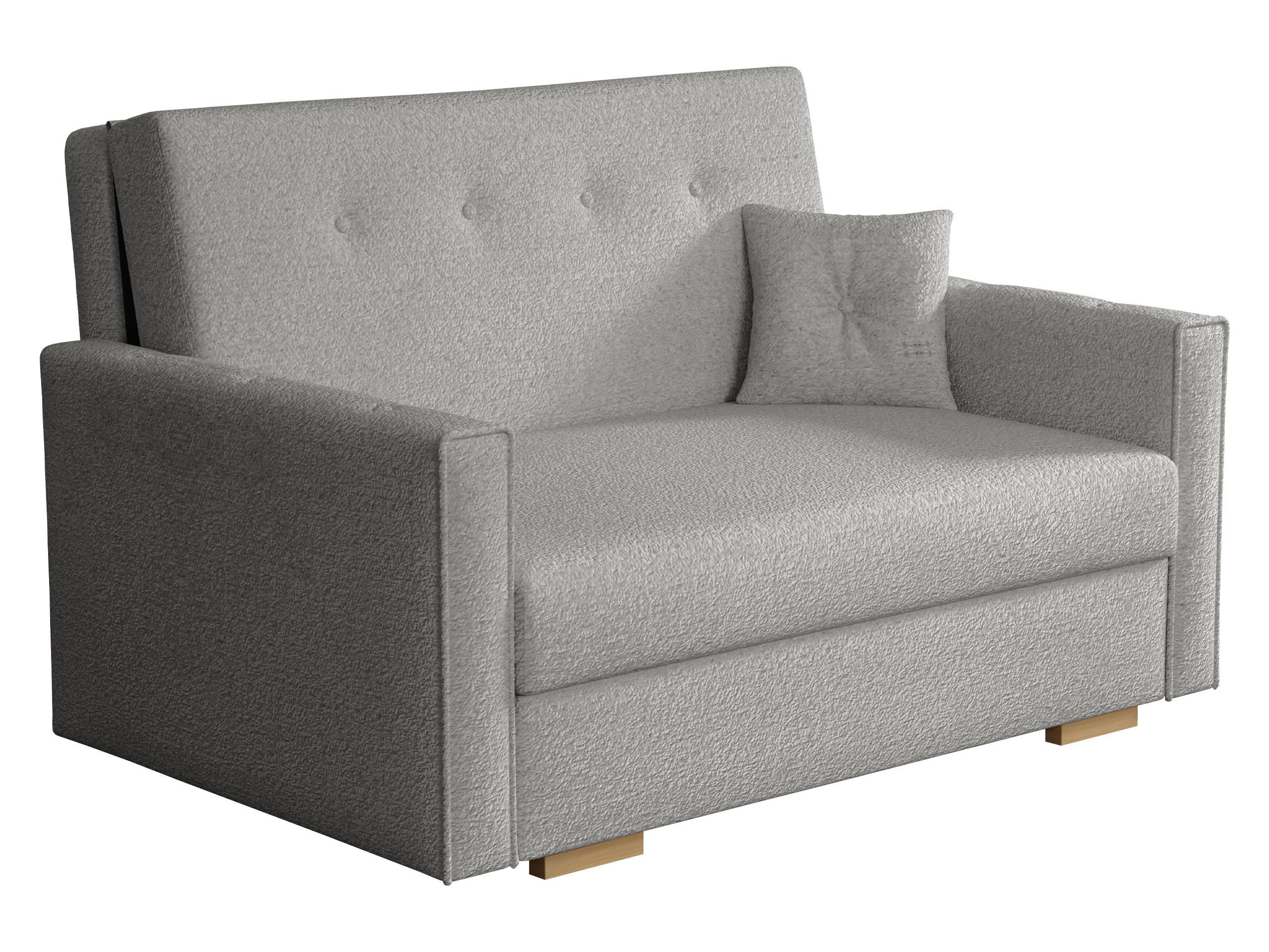 SCHLAFSOFA Viva Sonic II - Schwarz/Grau, Holz/Textil (133/85/100cm) - MIRJAN24
