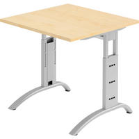 SCHREIBTISCH Serie-F 80/80/74 cm in Ahornfarben - Ahornfarben, Holzwerkstoff (80/80/74cm) - bümö